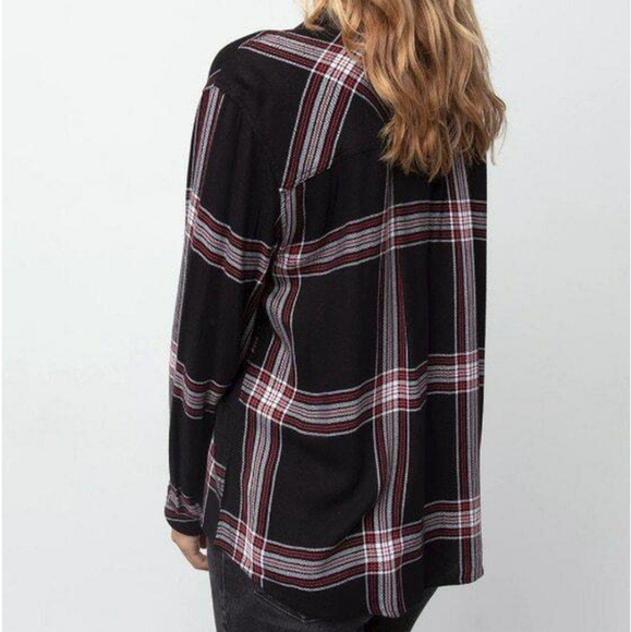 Rails Dylan Jet/White/Ruby Plaid Button Down - Picture 8 of 8